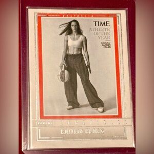 Caitlin Clark Basketball Card Chronicled SnapShot Time Athlete Of The Year